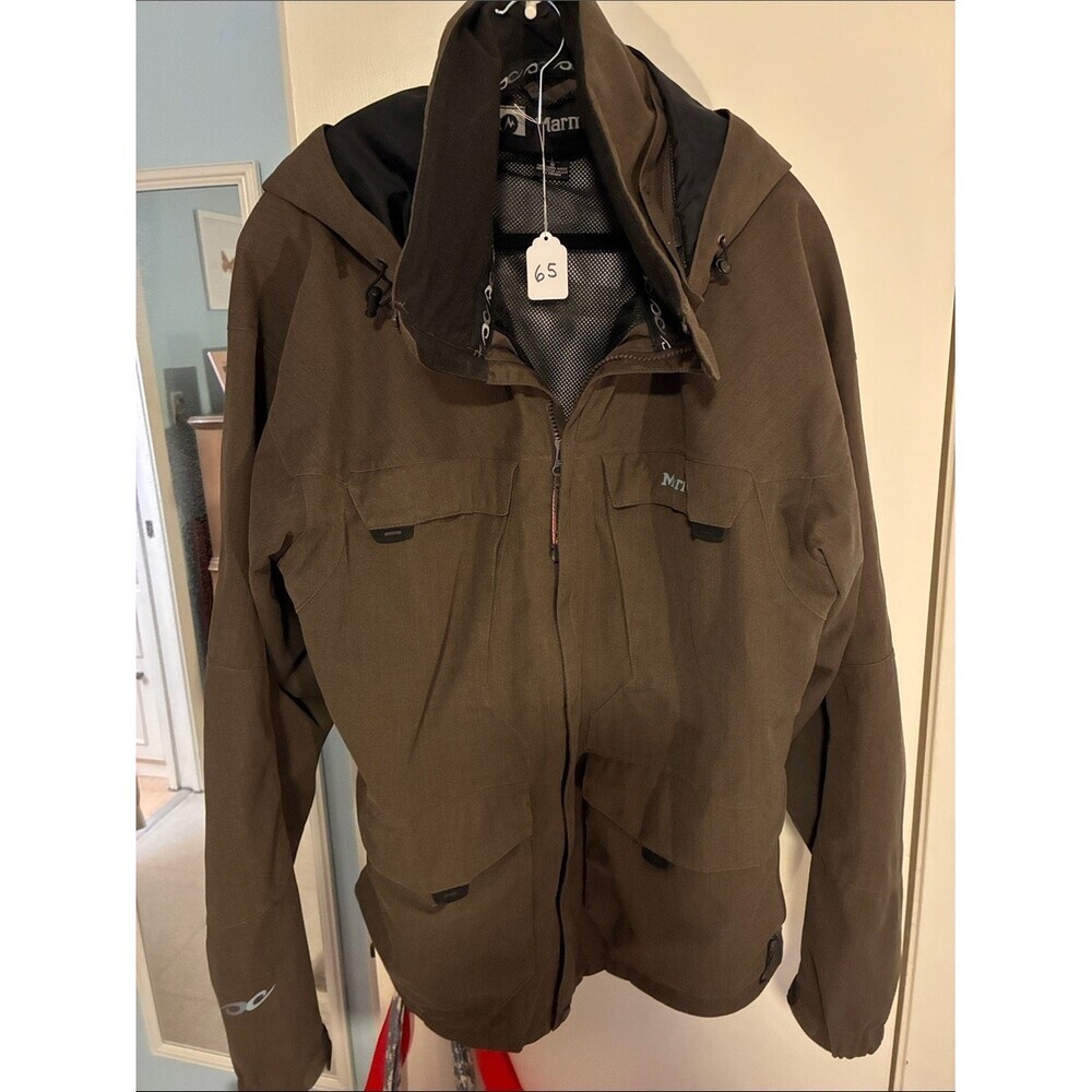 Marmot Men's Dark Brown Hooded Performance Jacket